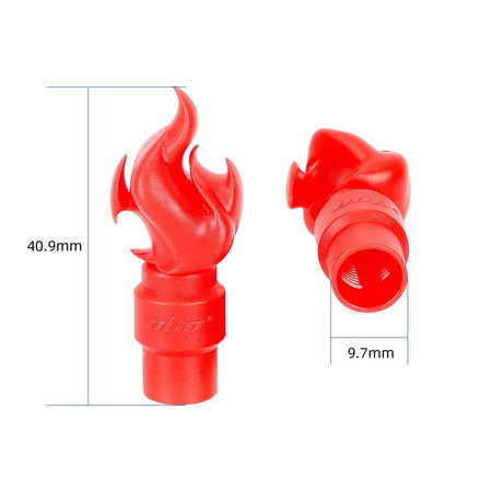 Nakrętka na wentyl - Czerwony płomień