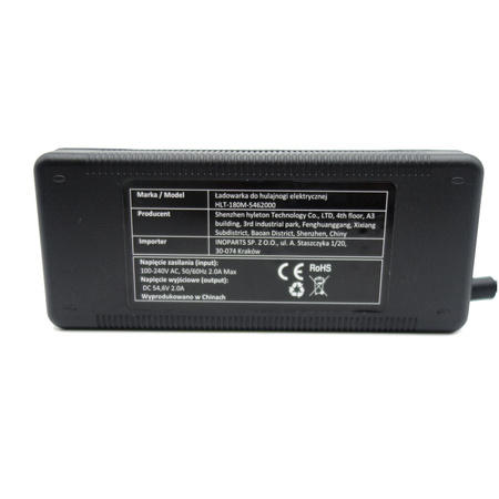 Ładowarka 54,6V 2A do Kugoo M4 / M4 PRO /Techlife X6 / Kamikaze