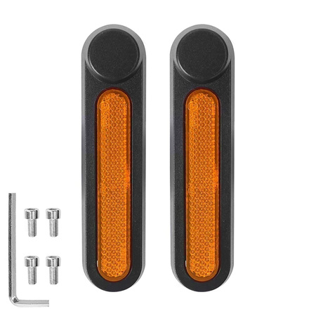 Pokrywy Osłony Śrub Widelca + Odblaski do Ninebot F2 / F2 Plus / F2 Pro