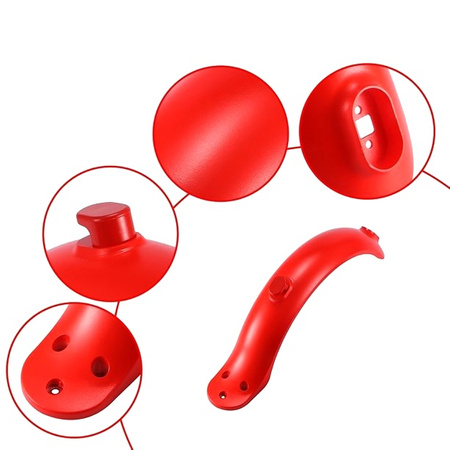 Błotnik Tylny do Xiaomi M365 / PRO / PRO 2 / 1S / Essential / Mi 3 Czerwony