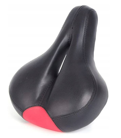 Amortyzowane siodełko do Xiaomi M365 / 1S / Essential / Mi 3 / Fiat 500 - Czarny, czerwony