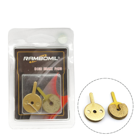 Klocki hamulcowe 2szt do Kugoo M4 / M4 PRO / Speedway 5 / Dualtron Spider / Eagle / Ultra - Złote