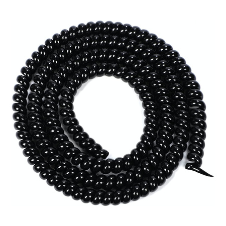 Spiralna Osłona Kabli do Hulajnogi Elektrycznej - Czarny Połysk