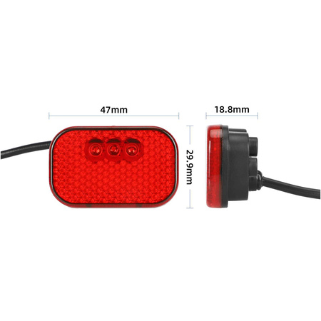 Światło Tylne Lampka LED do KuKirin G2 PRO 2024