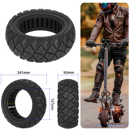 OPONA 90/65-6.5 Bezdętkowa Półpełna do ZERO 11X/Dualtron Thunder/Kaabo Wolf Warrior