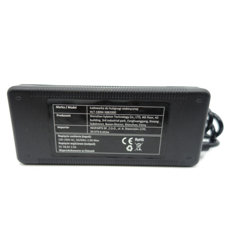 Ładowarka 58,8V 2A GX16 do Techlife X7/X7S/X8/X8S/VSETT9/Motus PRO 10 Sport (2021, GT)