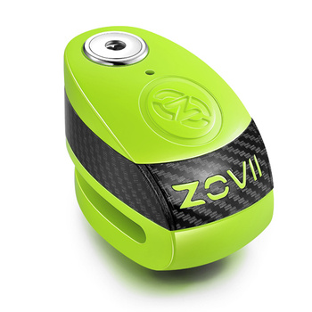 Zabezpieczenie Disc Lock z Alarmem ZOVII ZD10 - Fluo Green