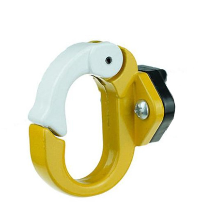 Zamykany metalowy hak na zakupy do Xiaomi M365 / PRO / PRO 2 / 1S / Essential - ŻÓŁTY+BIAŁY