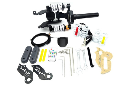 Zawieszenie przednie amortyzator SHARKSET do Ninebot Max / G30 Motus Scooty 10 / Frugal Power - kolor BIAŁY