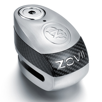 Zabezpieczenie Disc Lock z Alarmem ZOVII ZD6 - Brushed Metal