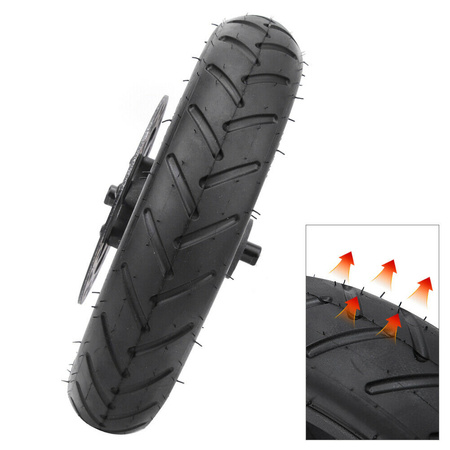 ZESTAW Koło Tył - Felga + opona pneumat 8.5" + tarcza 120mm do Xiaomi M365 PRO / PRO 2