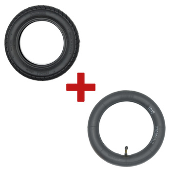 ZESTAW Opona pneumatyczna 10x2” + Dętka z wentylem zakrzywionym 90°/90° do hulajnóg elektrycznych Xiaomi M365 / M365 PRO / PRO 2 / 1S / Essential / Mi 3.