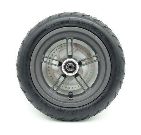 ZESTAW Koło Tył - Felga + opona pneumat 8.5" + tarcza 110mm V1 do Xiaomi M365 / 1S / Essential