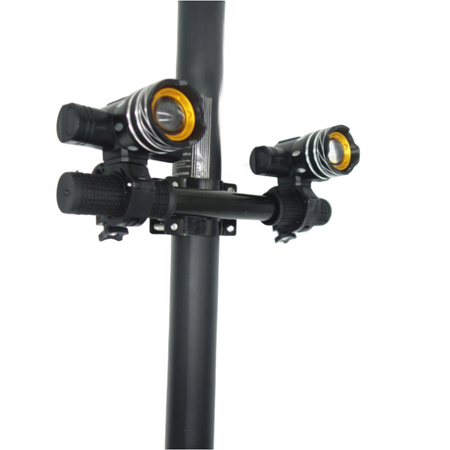 Zestaw 2x Lampa LED + Poprzeczka mocująca do kolumny kierownicy do hulajnóg elektrycznych
