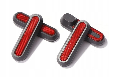 4x Odblaskowa osłona śrub do Xiaomi M365 / PRO / PRO 2 / 1S / Essential - Szary / Czerwony