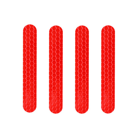 Czerwone naklejki odblaskowe do Ninebot Max G30 / Motus Scooty 10 / Frugal Power