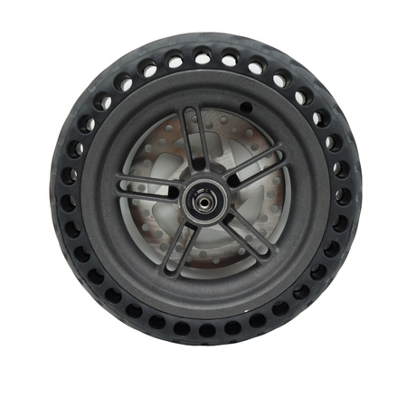 Koło tył z tarczą hamulcową i Oponą Pełną  do Xiaomi M365 / 1S / Essential