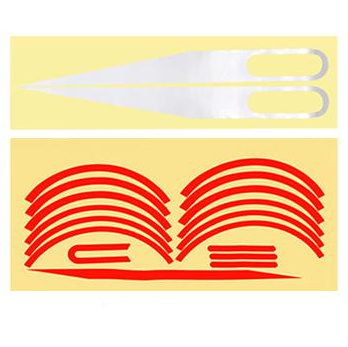 Zestaw naklejek odblaskowych - kolor CZERWONY - do Xiaomi M365 / M365 PRO / PRO 2 / 1S / Essential / Mi3