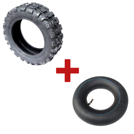 ZESTAW Opona terenowa 11" WANDA 90/65-6.5 + Dętka z wentylem zakrzywionym 90° do Zero 11X / Techlife X9 / Dualtron Thunder / Kaabo Wolf Warrior 11 / VSETT 11+/ Kugoo G-Booster*