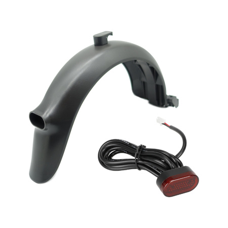 Zestaw Błotnik tylny + Lampka światło tylne LED do Ninebot F20 / F30 / F40