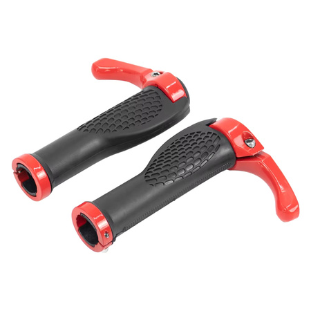 Gripy (chwyty) z rogami - black/red