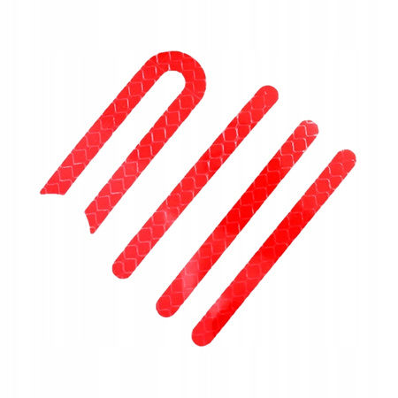 4x Pokrywa śrub SZARA + naklejki odblaskowe CZERWONE do Xiaomi M365 / PRO / PRO 2 / 1S / Essential