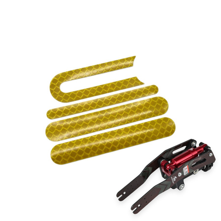 Żółte naklejki odblaskowe do zawieszenia przedniego Monorim M0 / M1 / ME / MX0 / MX1 / MXE