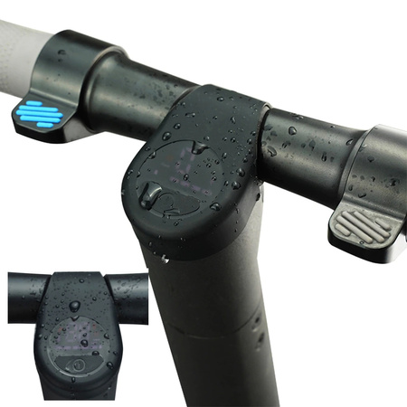 Silikonowe etui (nakładka) na wyświetlacz do Ninebot ES1 / ES2 / ES4 - kolor CZARNY