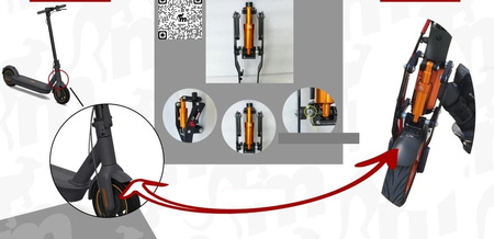 Zawieszenie MONORIM MX0-Y V4 do Ninebot G30 MAX / Motus Scooty 10
