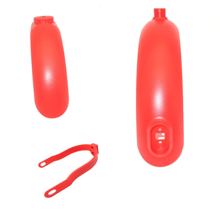 ZESTAW Błotniki + Duży Wspornik tylnego błotnika  do Xiaomi M187 / M365 / M365 PRO – CZERWONE