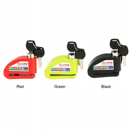 Blokada DISK LOCK Tarczy Hamulcowej Alarm do Xiaomi M365 / PRO / PRO 2 - Czerwony