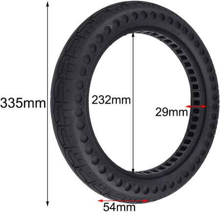 Opona Bezdętkowa Półpełna 14x2.125" do E-bike