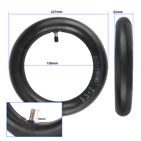 Zestaw Opona szosowa 9.5x2-6.1" + Wzmocniona dętka ULIP 9.5x2" do Xiaomi