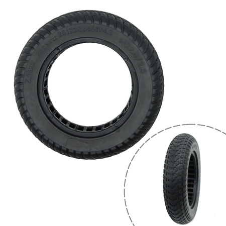 2x OPONA 10x2/2.5 Bezdętkowa Półpełna do Xiaomi M365 / PRO 2 / 1S / Mi 3