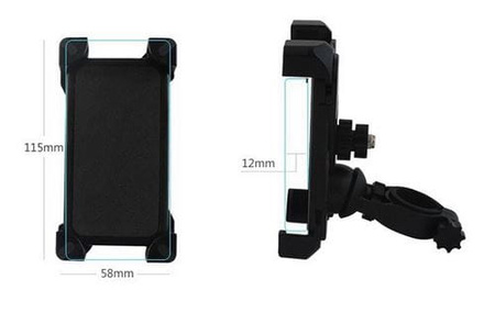 Uchwyt na telefon do Xiaomi M365 / PRO / PRO 2 / 1S / Essential / Mi 3 - Czarny