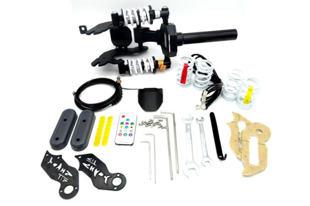 Zawieszenie przednie amortyzator SHARKSET do Ninebot Max / G30 Motus Scooty 10 / Frugal Power - kolor BIAŁY