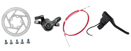 Zestaw Tarcza hamulcowa i zacisk + dźwignia hamulca z linką hamulcową do Xiaomi M365