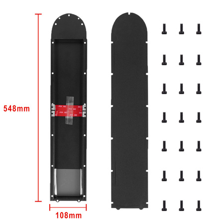 Monorim HDC Non-pro metalowa osłona podestu z radiatorem do Xiaomi M365 / 1S / Mi3 / Essential