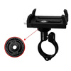 Metalowy uchwyt na telefon GUB G84 CZARNY do  Xiaomi M365 / PRO / PRO 2 / 1S / Essential