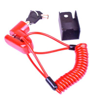 Zabezpieczenie antykradzieżowe z linką do Xiaomi M365 / PRO / PRO 2 / 1S / Essential - CZERWONY