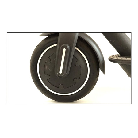 Naklejki odblaskowe na pokrywy silnika do Xiaomi M365 / PRO / PRO 2 / 1S / Essential - SREBRNY