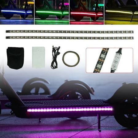 Zestaw taśm LED na USB do Xiaomi M365 / PRO / PRO 2 / 1S