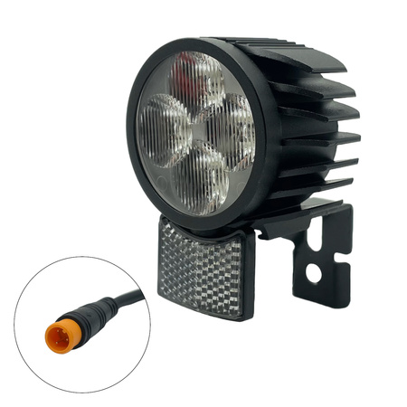 Ulepszona Przednia Lampa LED z Odblaskiem do Kamikaze K1 / K1 Max / K1 Plus