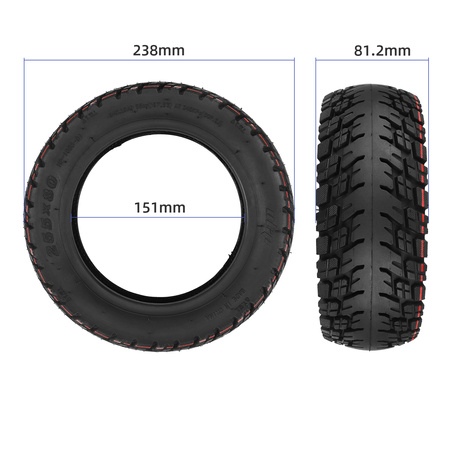 Zestaw 2x Opona ULIP 255x80 (10x3") do Techlife X7/Q7/KuKirin G2 MAX/G3 PRO/Motus PRO 10