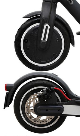 Naklejki odblaskowe na pokrywy silnika do Xiaomi M365 / PRO / PRO 2 / 1S / Essential - SREBRNY