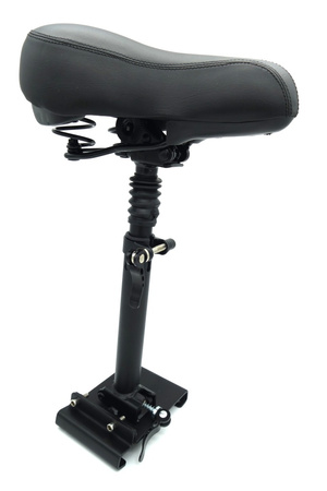 Amortyzowane siodełko do Xiaomi M365 / 1S / Essential / Mi 3 / Fiat 500 - Czarny, czerwony