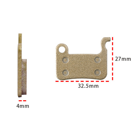 Klocki hamulcowe złote Xtech HB100 / Xiaomi Mi 3 / Joyor Y6-S (Przód)