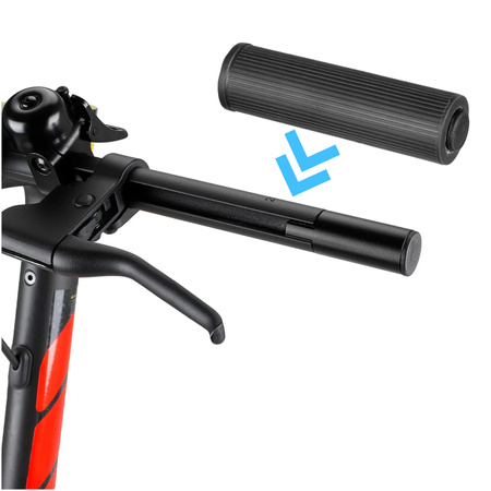 Szerokie gripy silikonowe ULIP do Xiaomi Mi Electric Scooter / Ninebot ES - Black