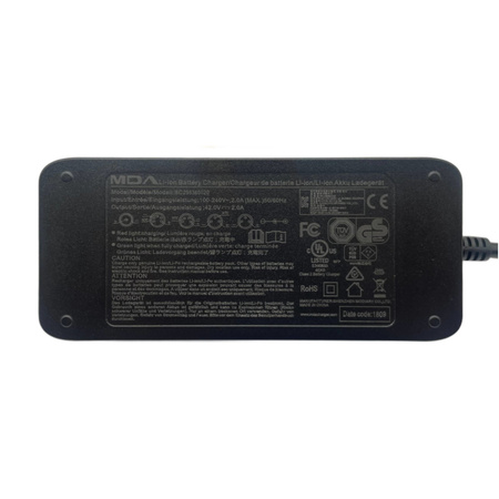 SZYBKA Ładowarka 42V 2A do Xiaomi M365 / M365 PRO / PRO 2 / Ninebot MAX G30 / Ninebot ES