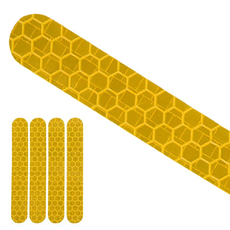 Naklejki odblaskowe Zaślepki do Ninebot Max G30 / Motus Scooty 10 - Żółty